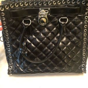 Hamilton - Hippie Grommet' Quilted Leather Tote